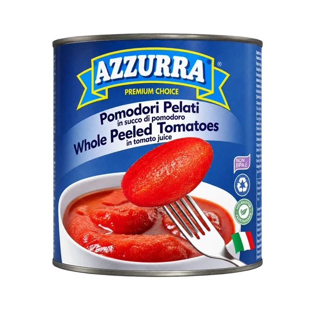AZZURRA Whole Peeled Tomatoes